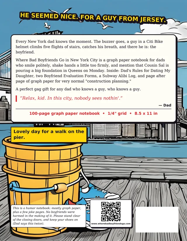 Back cover of Where Bad Boyfriends Go in New York City