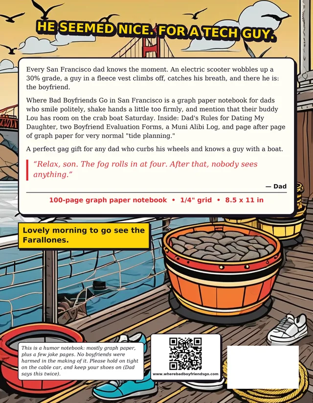 Back cover of Where Bad Boyfriends Go in San Francisco